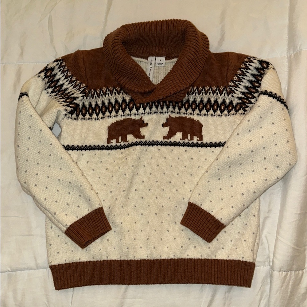Cozy Bear Patterned Sweater